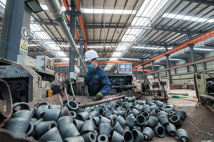 邓州网架配件-锥头加工车间